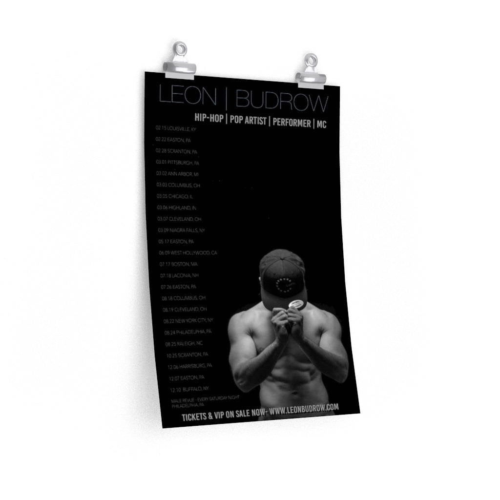 Leon Budrow - Shirtless 2019 Tour Poster 12