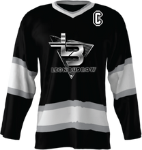 Load image into Gallery viewer, Official Leon Budrow Hockey Jersey (Black Custom)