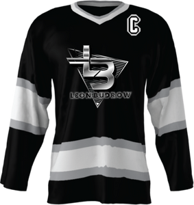 Official Leon Budrow Hockey Jersey (Black Custom)