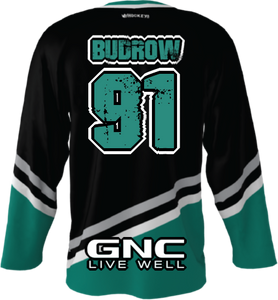 Official Megamen Hockey Jersey (Black Custom)